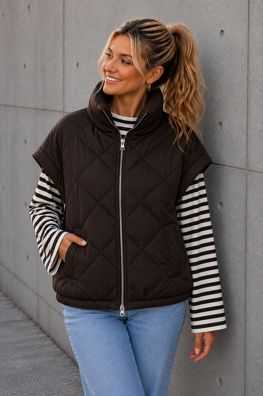 BODYWARMER 'MOUW' | DONKERBRUIN