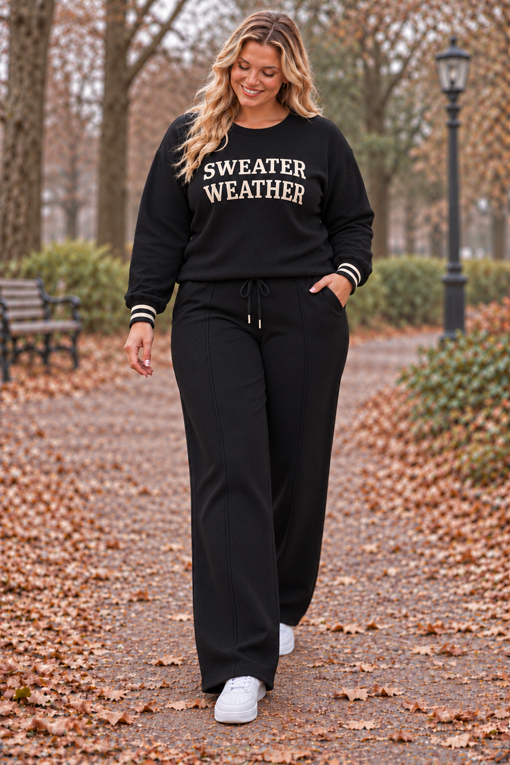 PS COMFY PAK 'SWEATER WEATHER WIDELEG' | ZWART