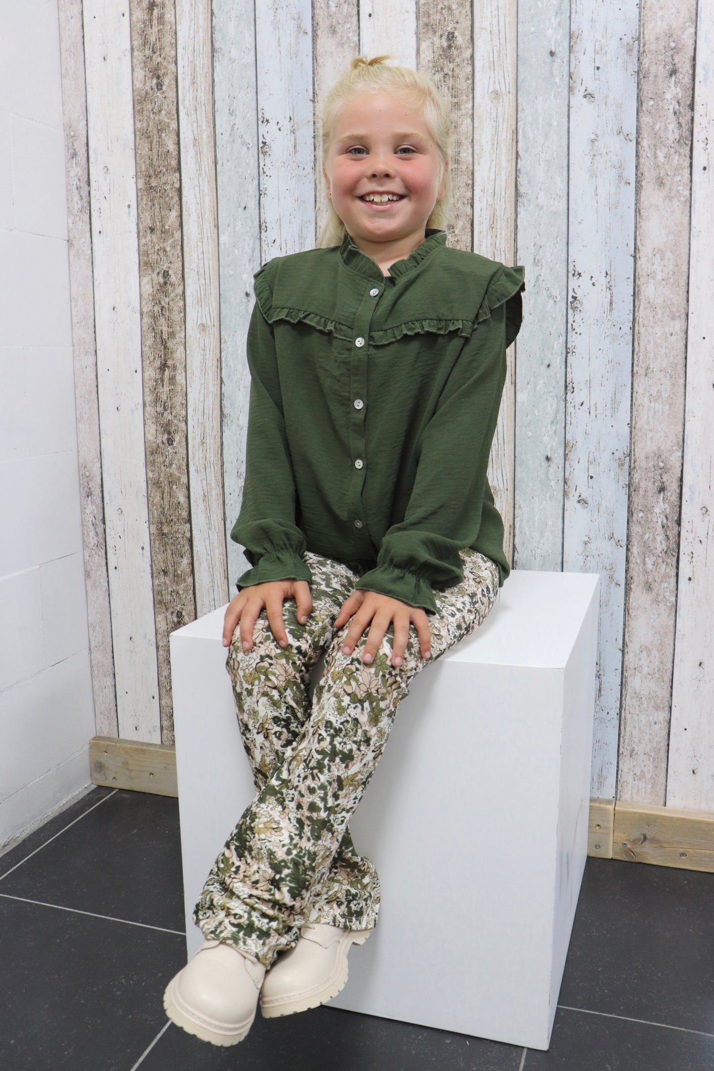 KIDS FLAIRBROEK 'FLOWERS' | ARMY