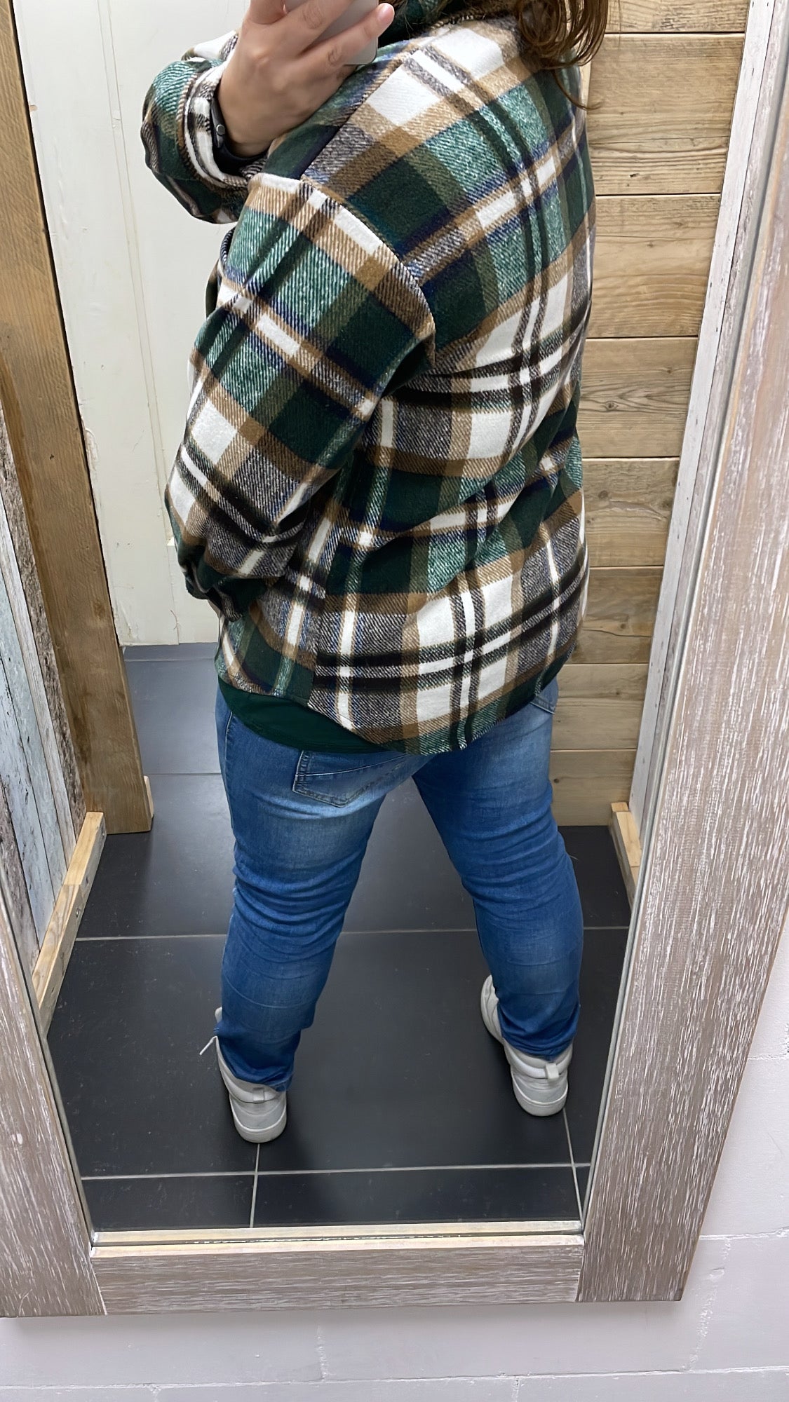 VEST ‘RUITEN’ | DONKERGROEN