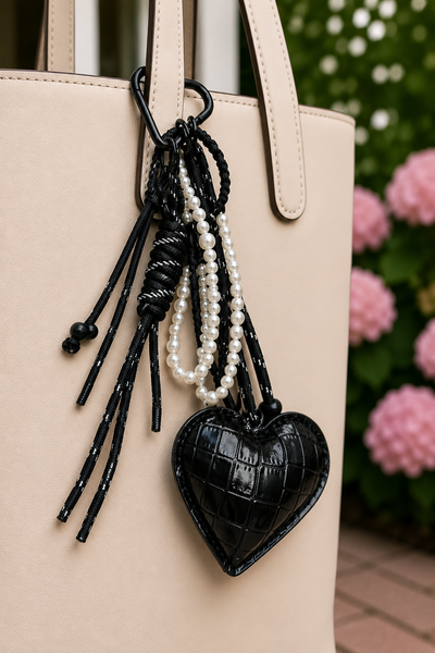 TASSENHANGER 'HART' | ZWART