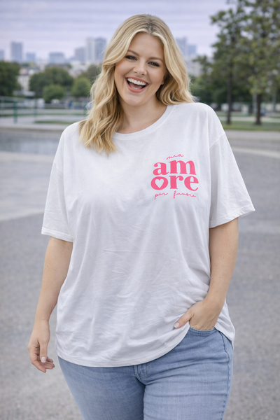 PS T-SHIRT ‘AMOR' | WIT