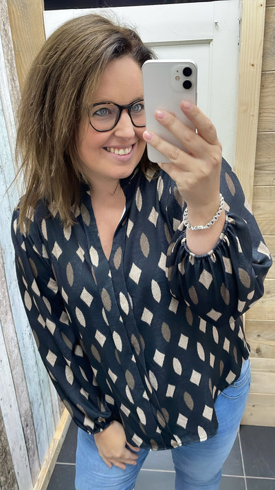 BLOUSE 'GABY' | ZWART