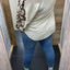 BLOUSE 'BORDUURSEL' | BEIGE