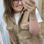 PS GILET 'TEDDY' | TAUPE