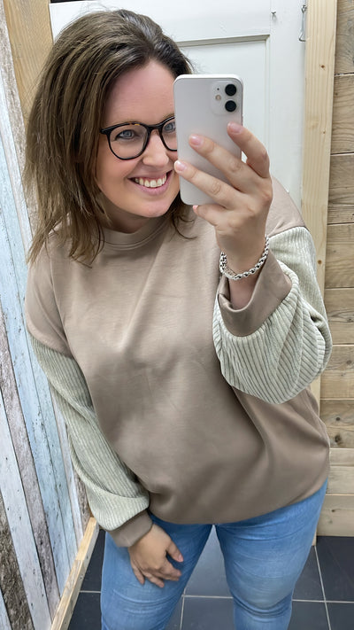 PS TRUI 'RIBSTOF' | TAUPE