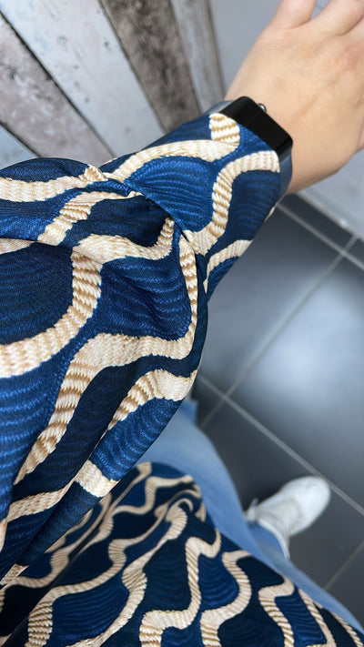 BLOUSE 'NANCY' | JEANSBLAUW