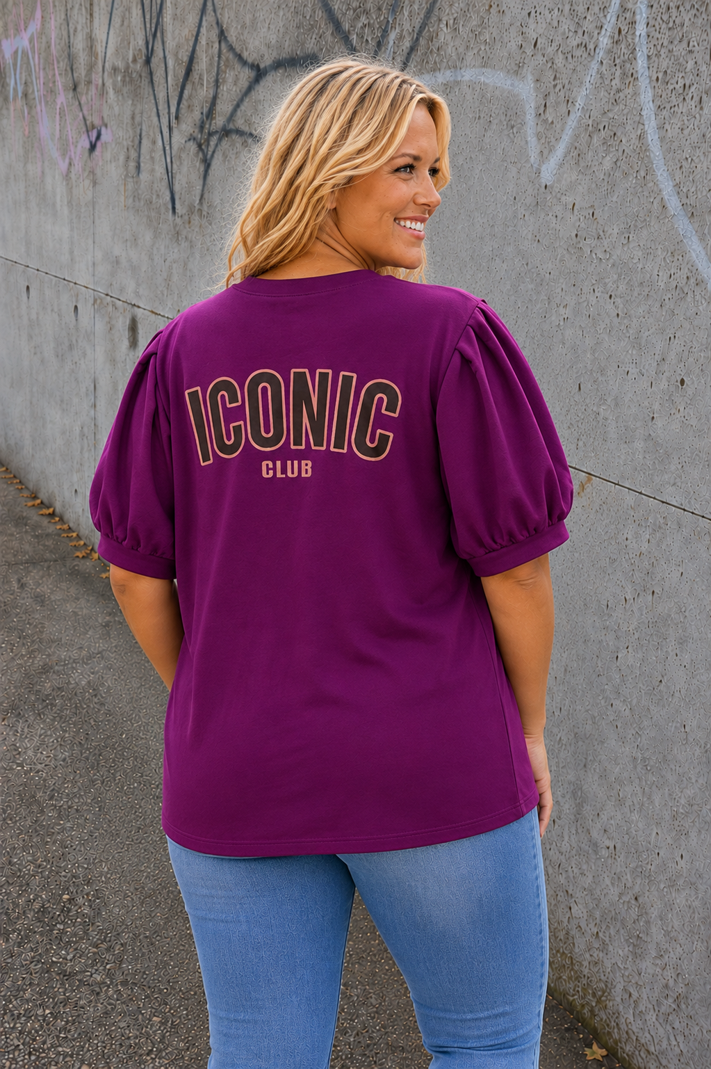 PS TOP ‘ICONIC POFMOUW' | MAGENTA