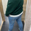 PS VEST 'TEDDY KNOOP' | DONKERGROEN