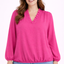 PS BLOUSE 'ELASTIEK' | FUCHSIA