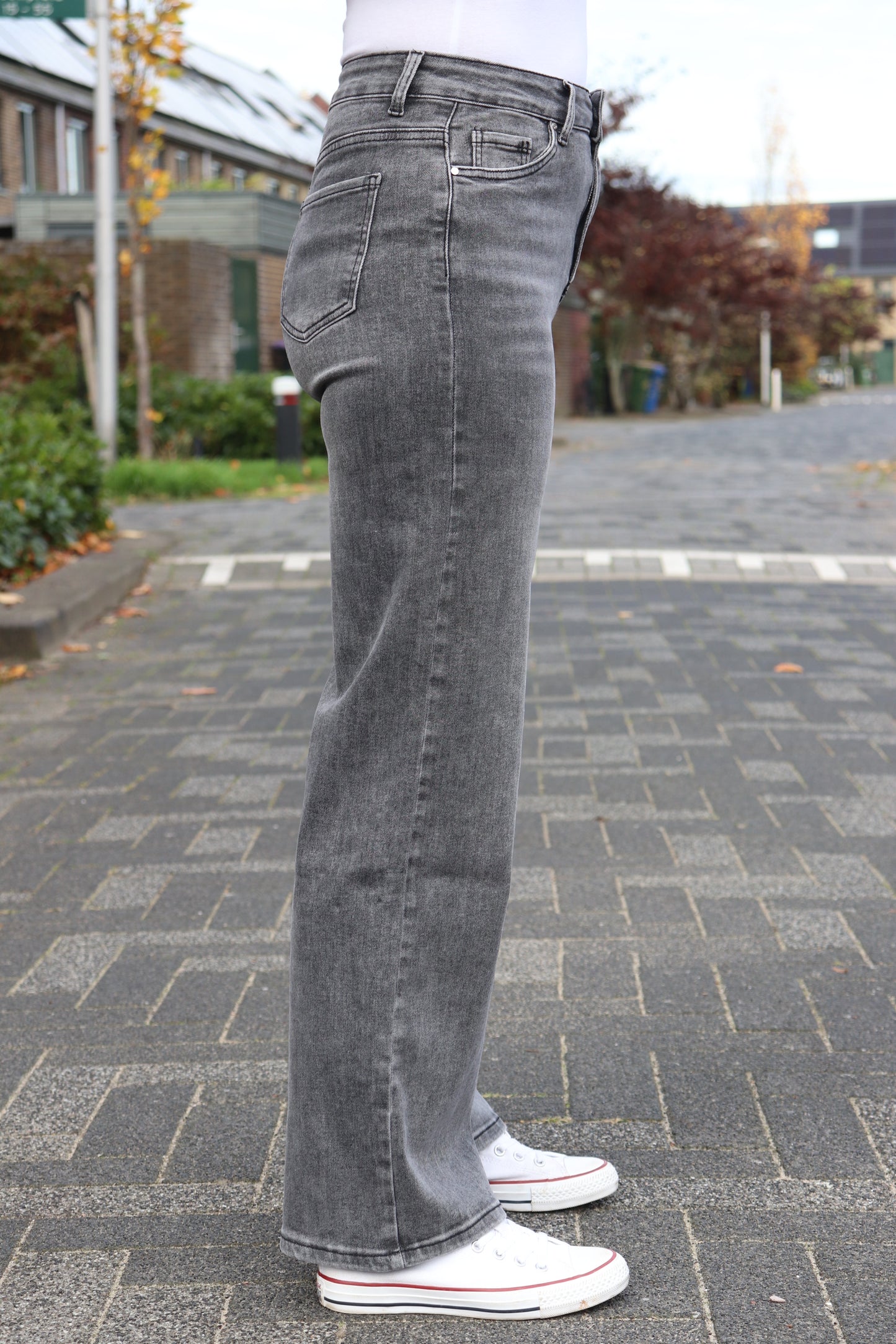 GOODIES 'WIDE LEG' | DONKERGRIJS