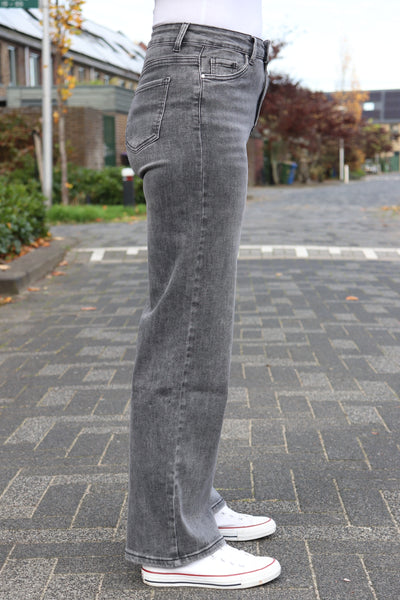 GOODIES 'WIDE LEG' | DONKERGRIJS