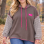 PS HOODIE 'STREPEN' | TAUPE