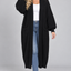 PS VEST LANG 'POFMOUW' | ZWART