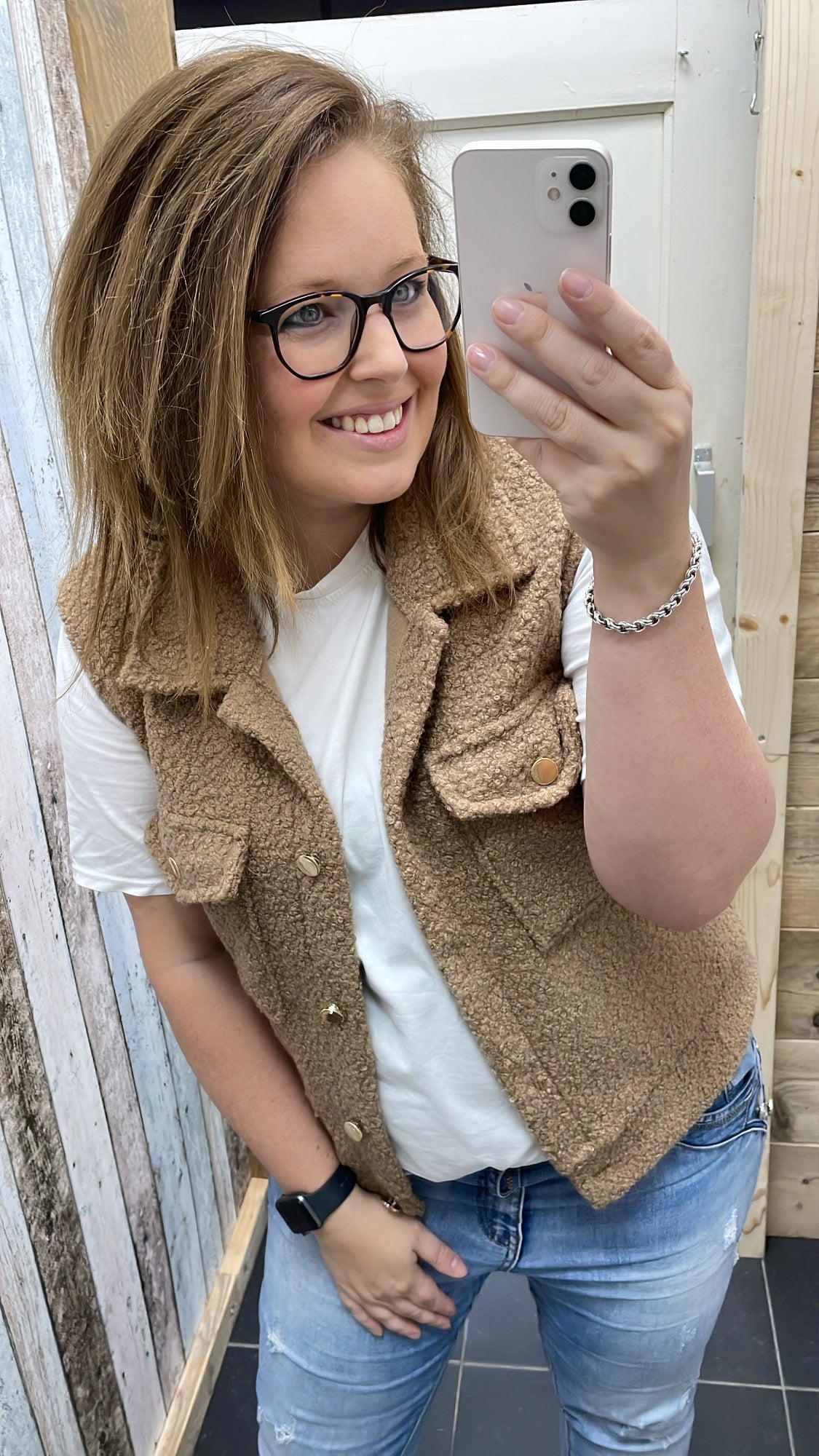 TEDDY GILET | TAUPE