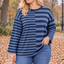 PS TOP 'HORIZONTAAL' | BLAUW