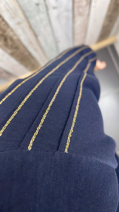 PS TRUI 'LUREX' | DONKERBLAUW