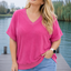 PS TOP 'BADSTOF' | FUCHSIA