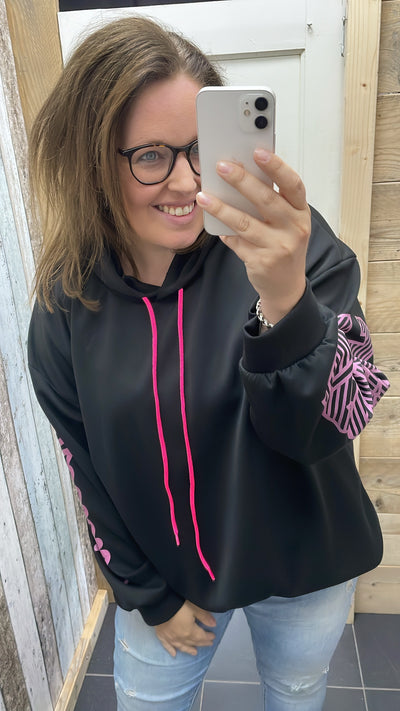PS SWEATER 'ICONIC' | ZWART