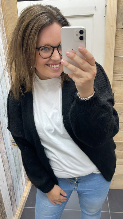 PS VEST 'PAMELA' | ZWART