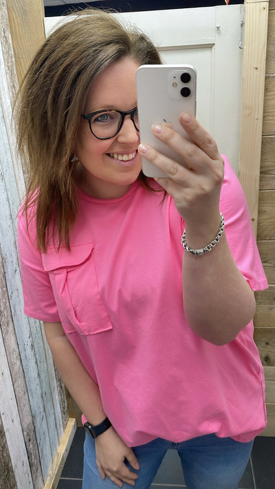 PS T-SHIRT ‘POCKET' | ROZE