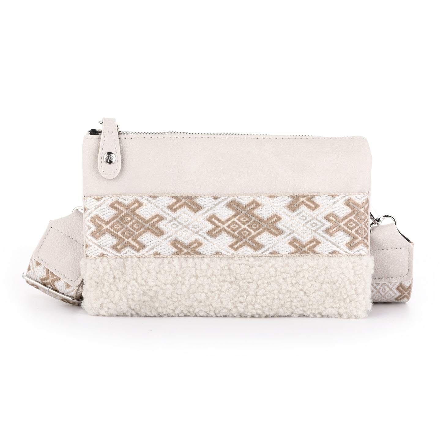 KLEINE TAS 'AZTEC' | BEIGE