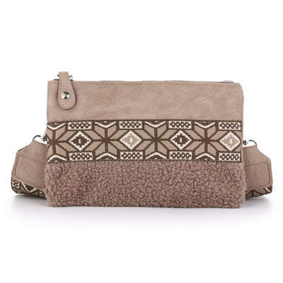 KLEINE TAS 'AZTEC' | TAUPE