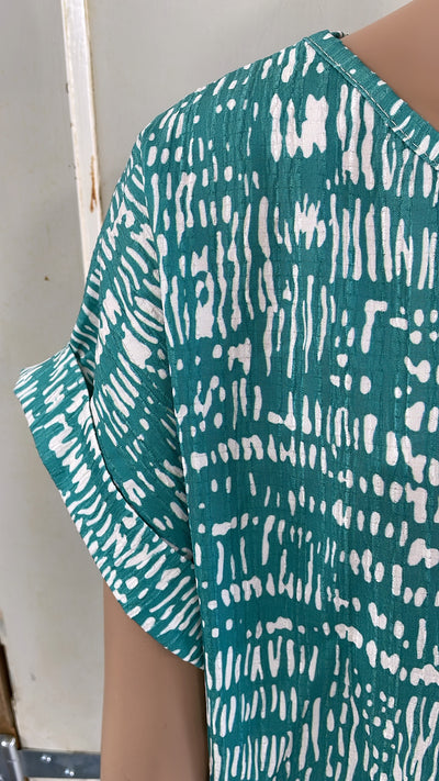 BLOUSE ‘MARINA’ | TURQUOISE