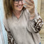 PS BLOUSE ‘BORDUURSEL TOUW’ | TAUPE