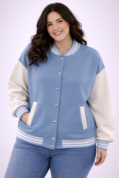 PS BASEBALL JACKET | LICHTBLAUW