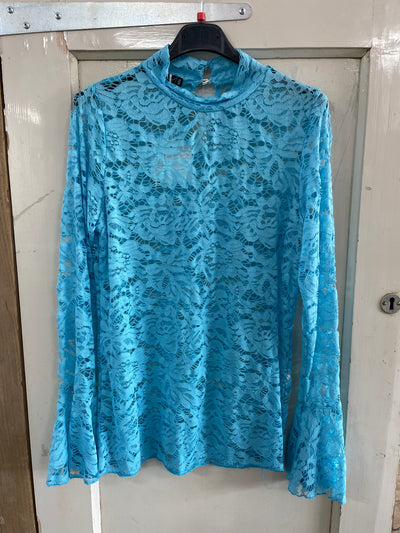 VIRAL TOP ‘LACE' | TURQUOISE