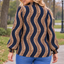 PS TOP 'GESMOKTE COLL' | NAVY
