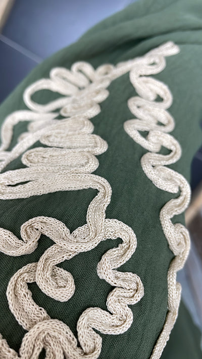 PS BLOUSE ‘BORDUURSEL 'KOORD’ | ARMY