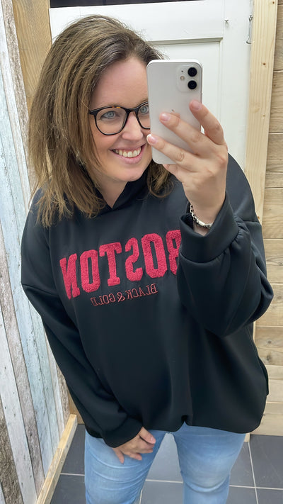 PS SWEATER ‘BOSTON’ | ZWART