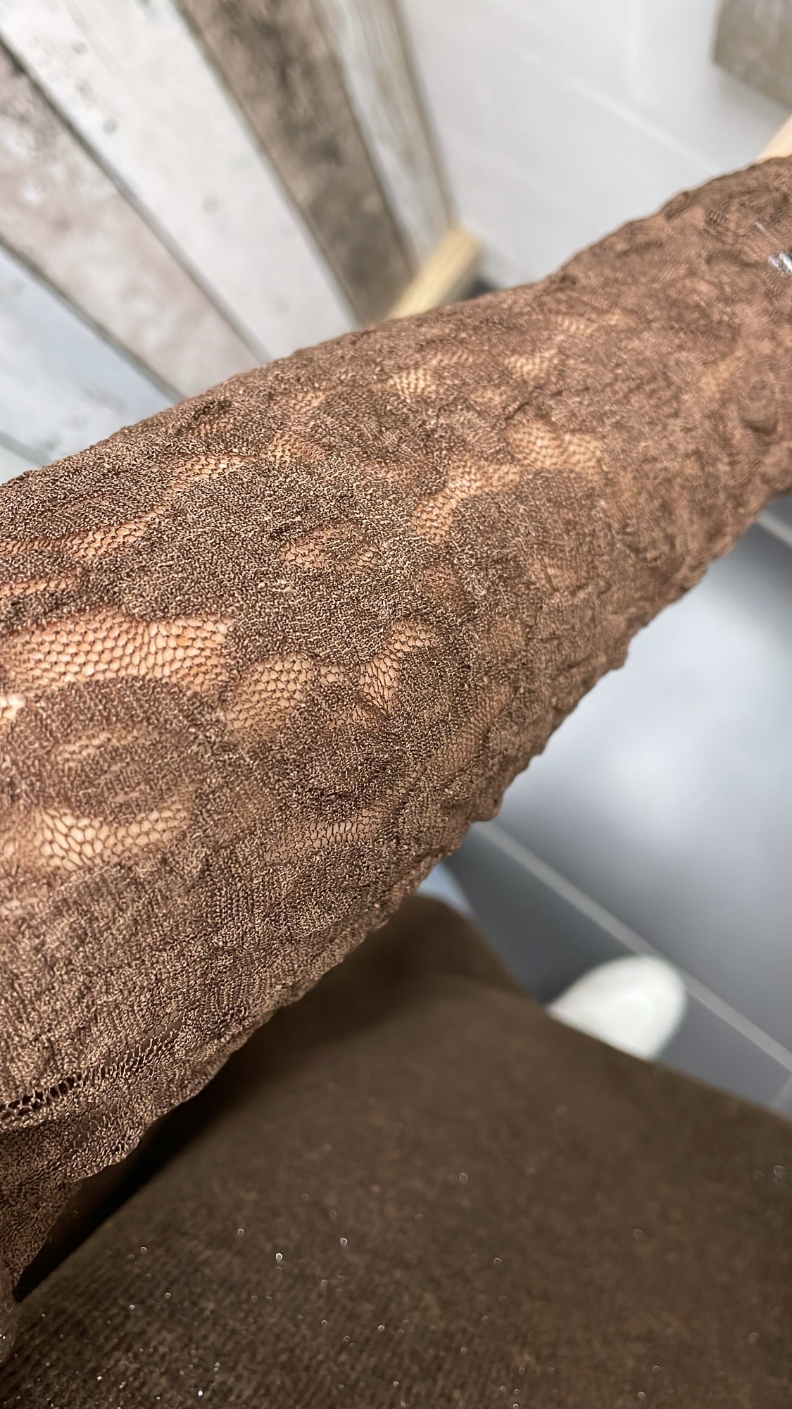 PS TOP 'GLITTER KANT' | BRUIN