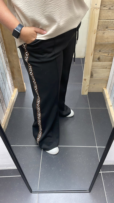 PS JOGGINGBROEK 'BIES' | ZWART