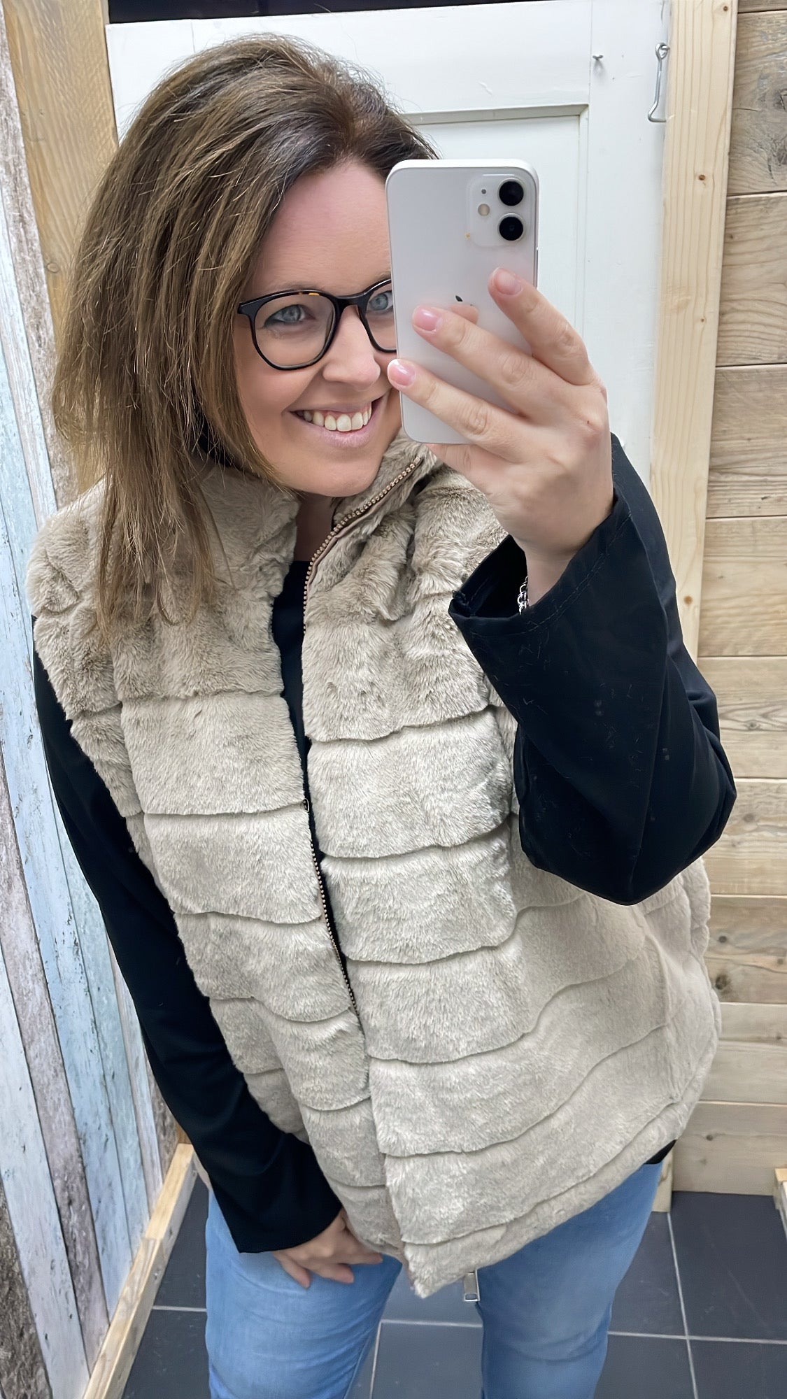 PS GILET 'NEPBONT' | TAUPE