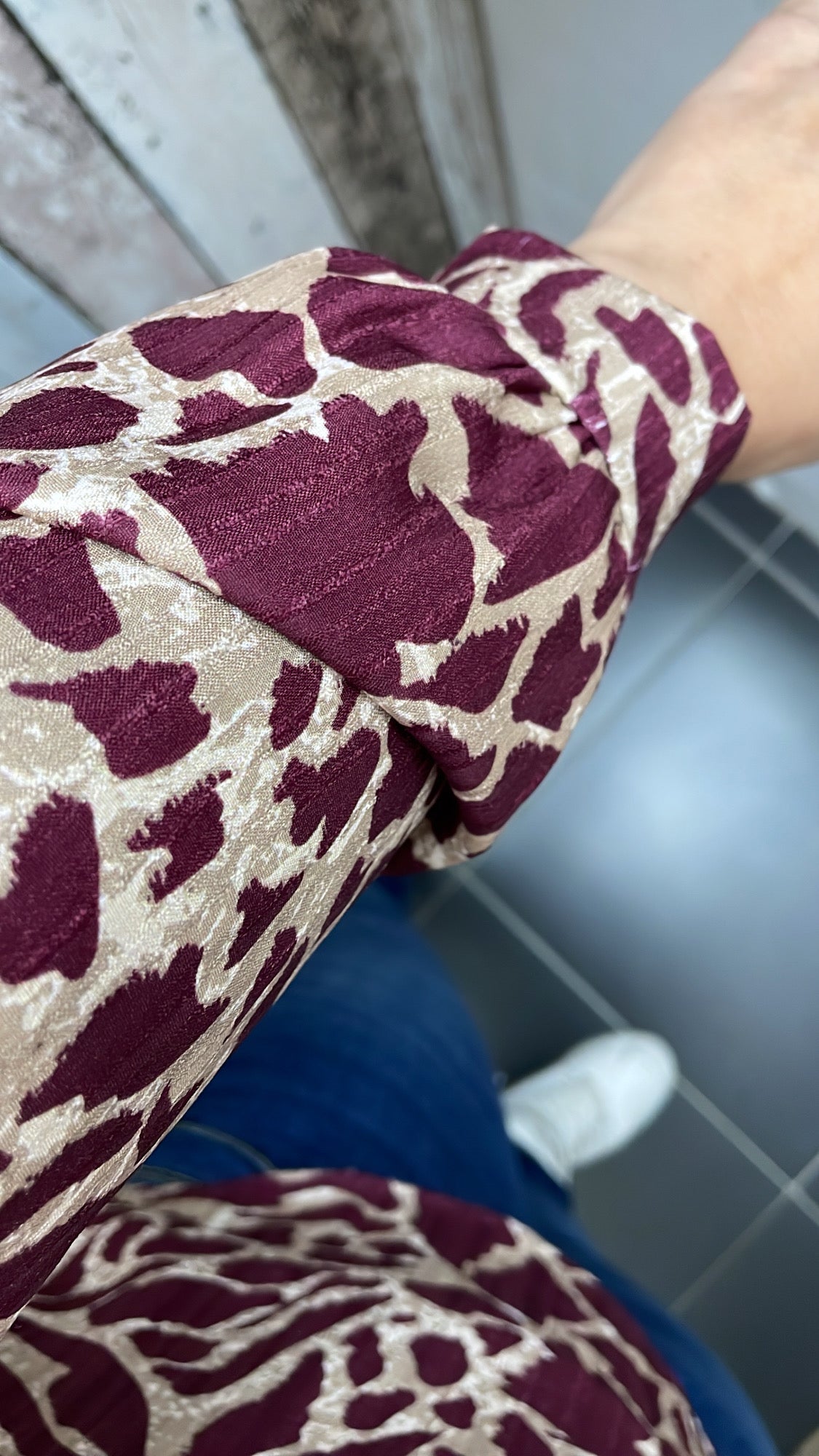 BLOUSE 'STRIK' | AUBERGINE