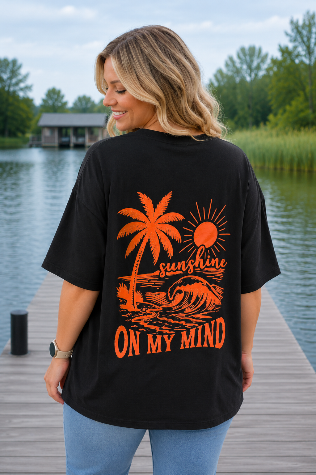 PS T-SHIRT 'SUNSHINE’ | ORANJE