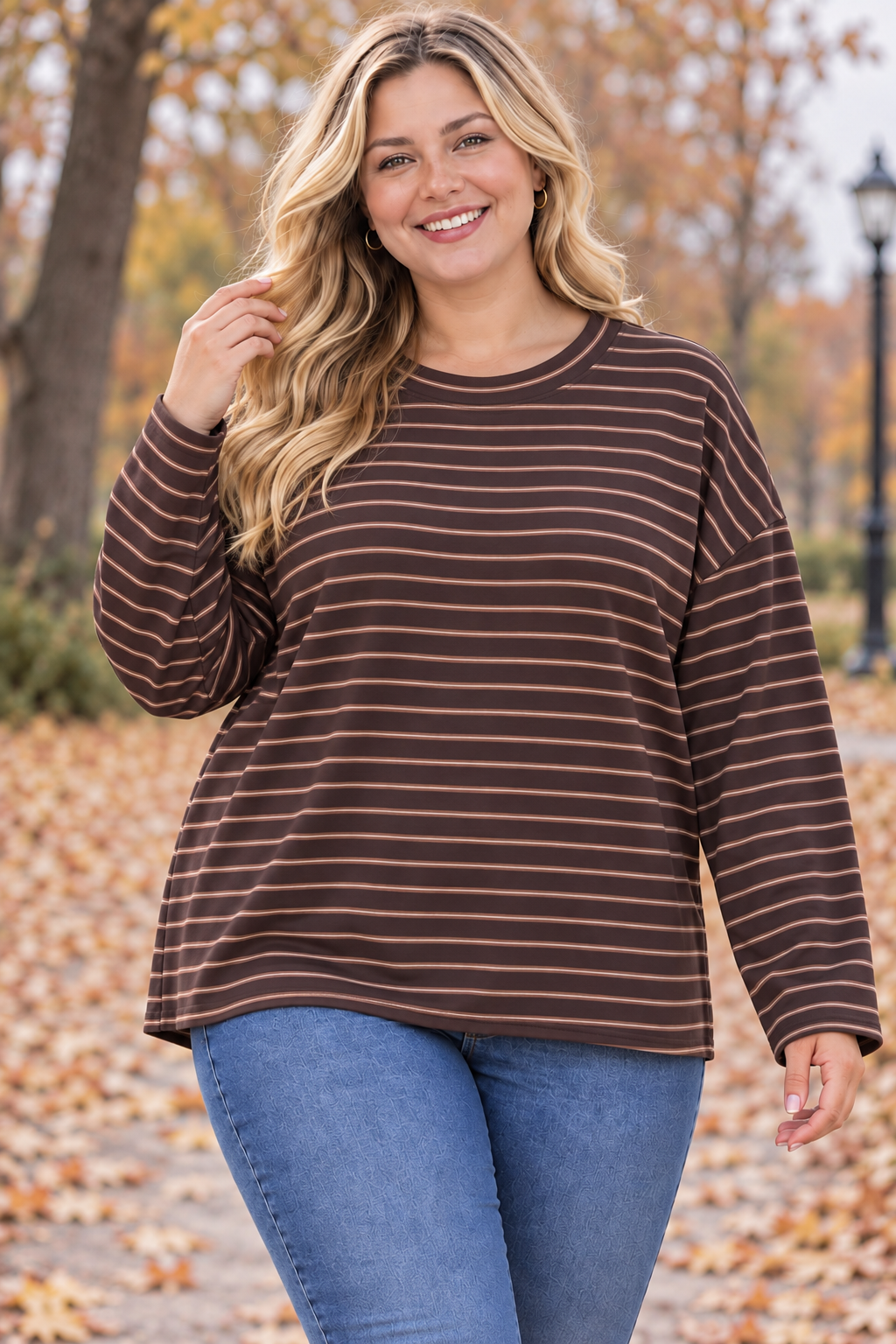 PS TOP 'AUTUMN STREPEN' | BRUIN