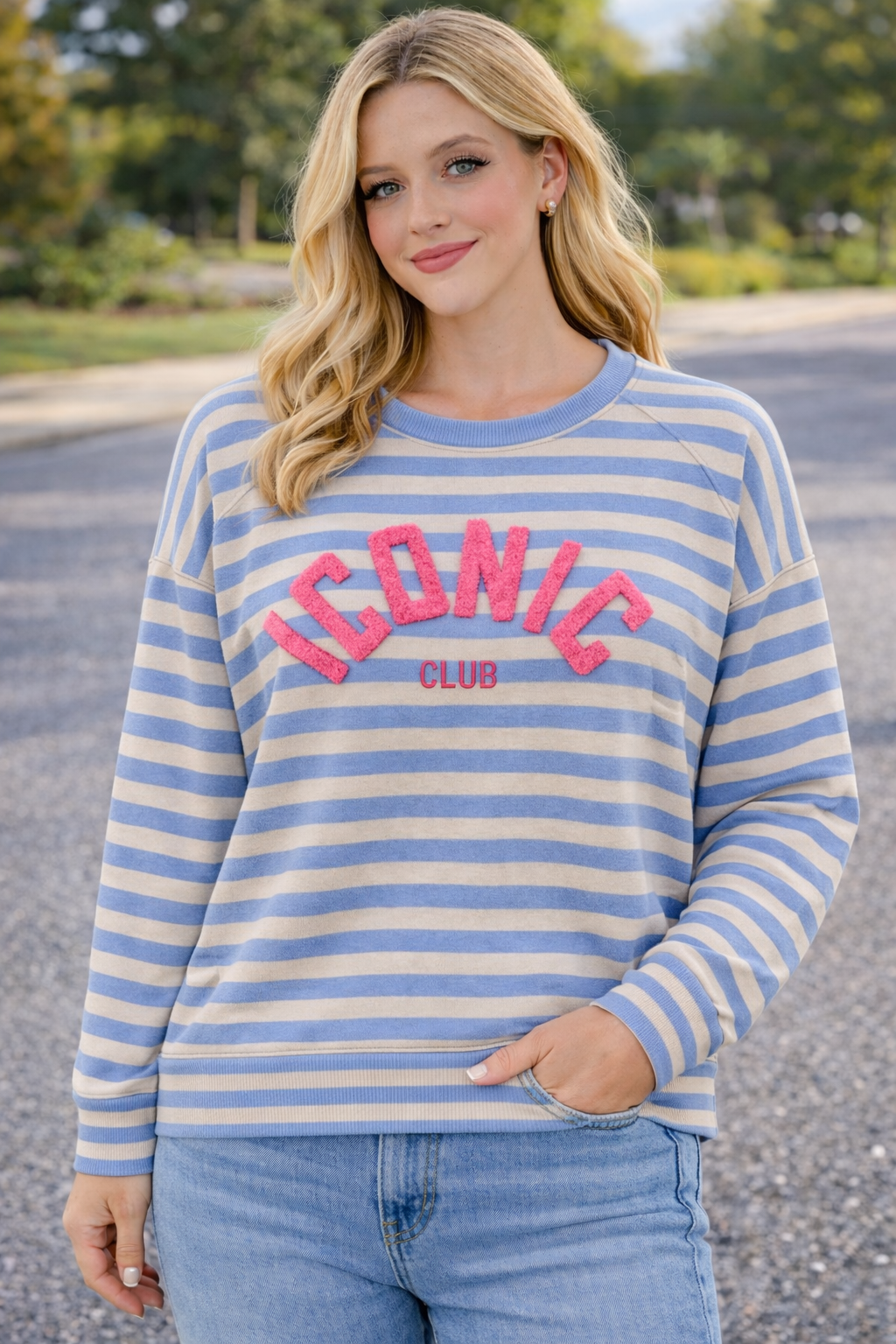 TRUI 'ICONIC' | BLAUW/OFF-WHITE