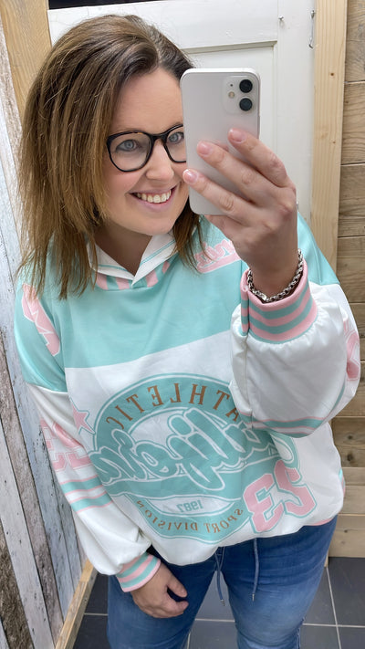 PS HOODIE 'BASEBALL' | MINTGROEN