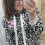SWEATER 'OOG' | ZWART (PANTER)