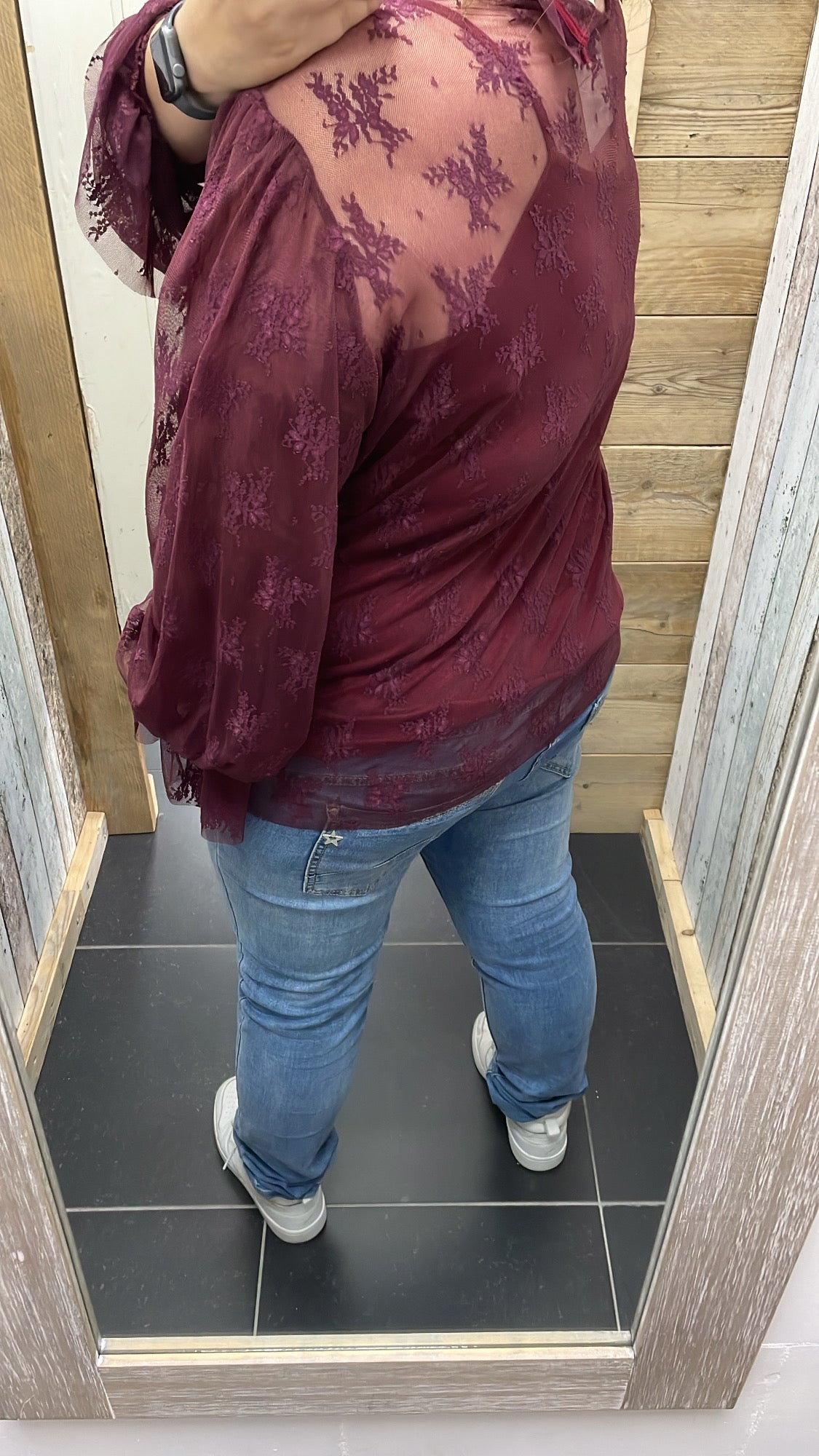 PS BLOUSE 'KANT' | BORDEAUX
