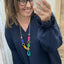 PS2 BLOUSE ‘KETTING’ | DONKERBLAUW