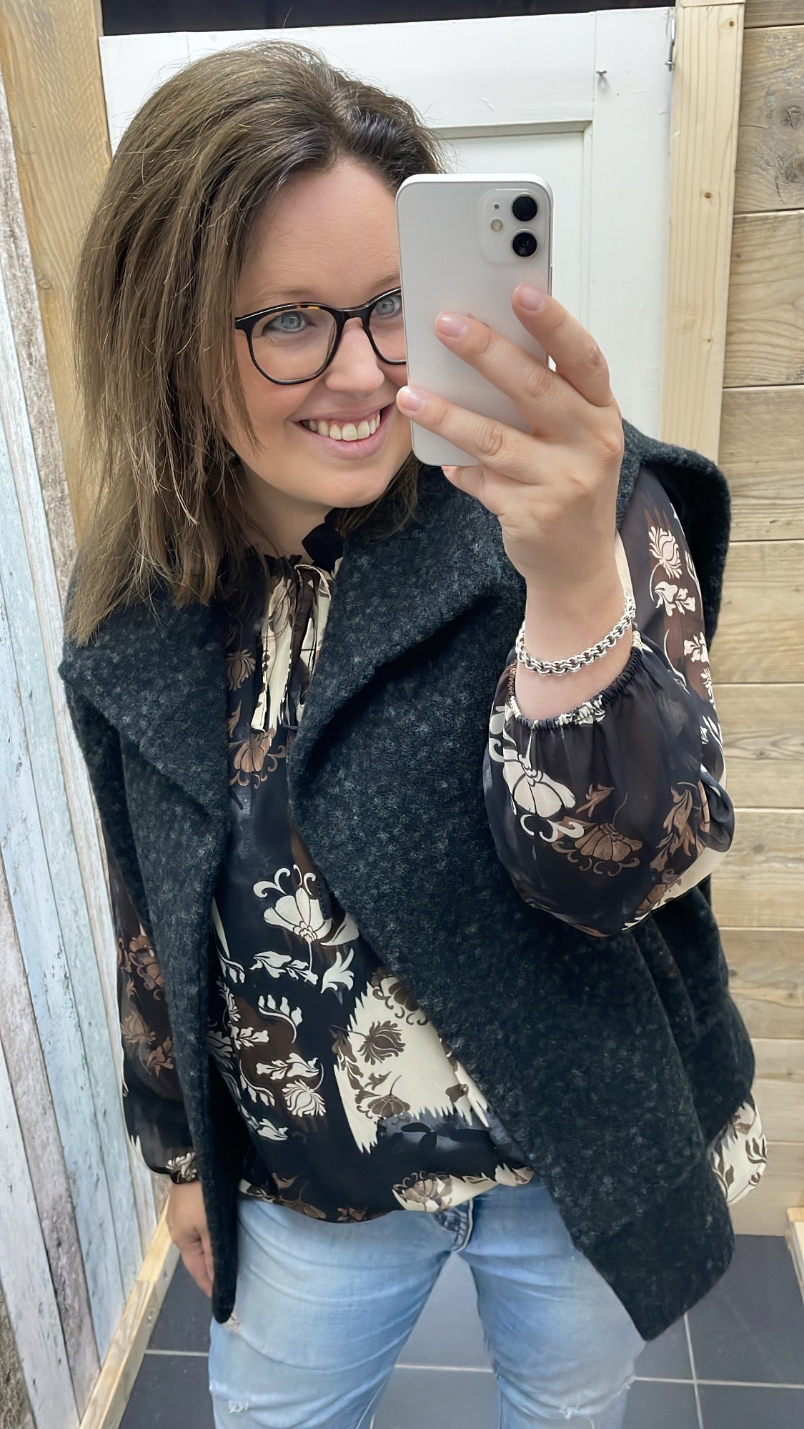 PS BLOUSE ‘IRIS’ | ZWART