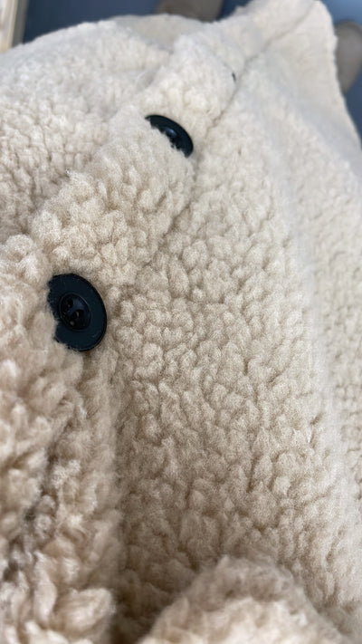 PS GILET 'TEDDY LANG' | TAUPE