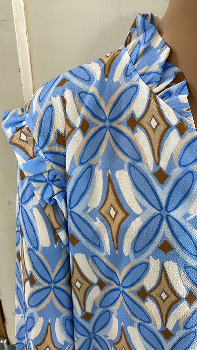 BLOUSE 'DAISY' | BLAUW