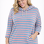 PS HOODIE 'STREPEN' | BLAUW