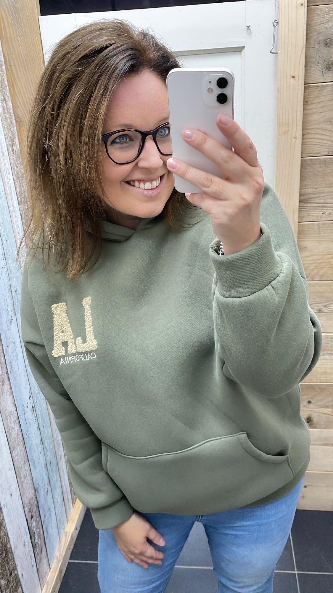 PS HOODIE 'LA' | ARMY